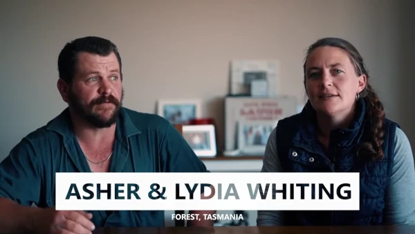 Asher and Lydia Whiting dairy farmer video testimonial thumbnail